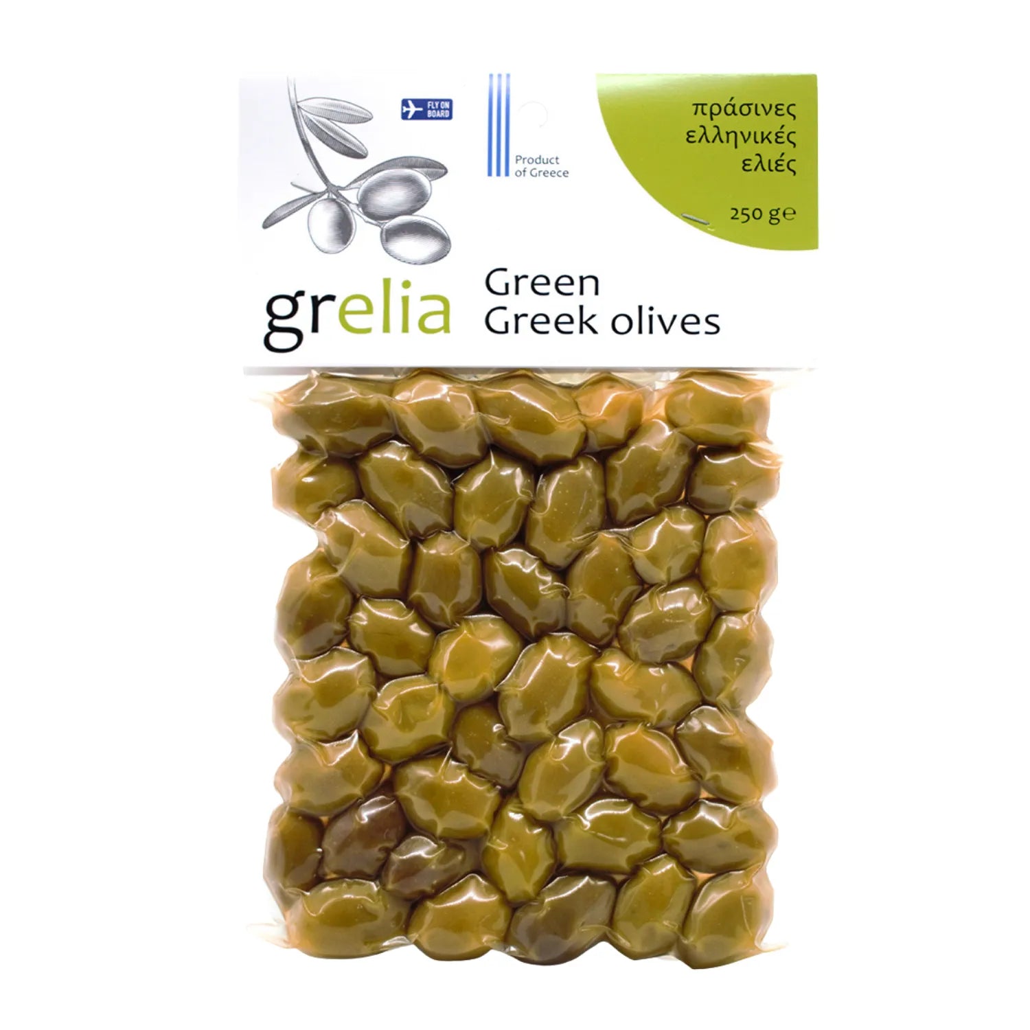 Oliven grün im Beutel 250 g